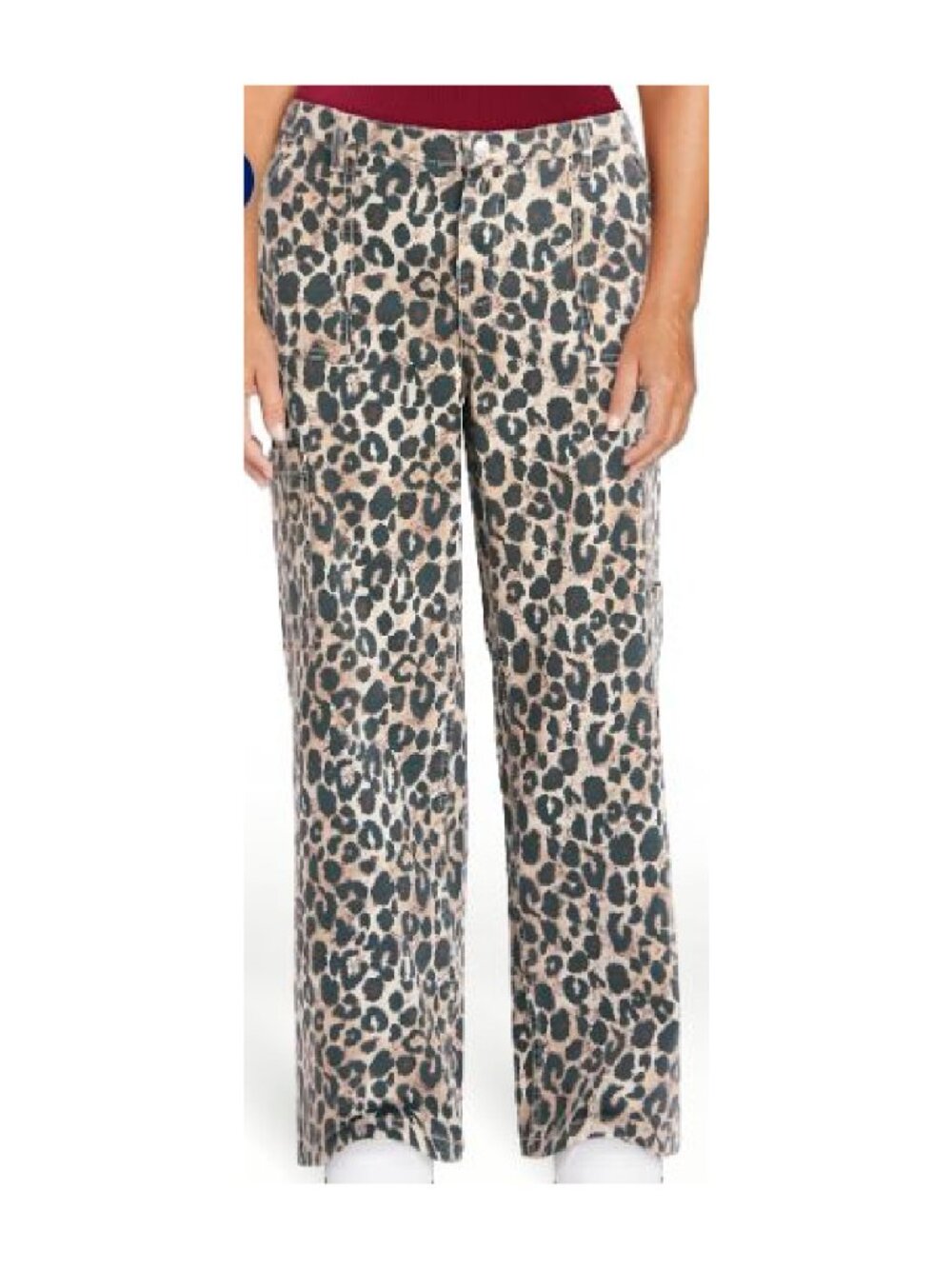 Viral Cheetah Print Cargo Pants 8/10 Short